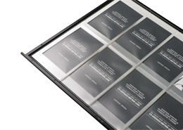 Business card pockets for display systems